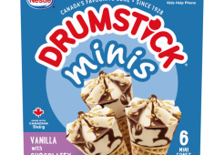 DRUMSTICK Minis Vanilla with Chocolatey Swirl Cones 6 x 66 ml