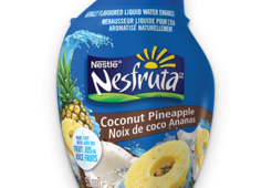 NESFRUTA noix de coco ananas, rehausseur d'eau liquide naturellement aromatisé, 52 ml donne 26 portions.