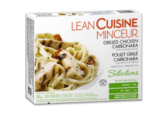 LEAN CUISINE, Poulet grillé Carbonara, 244 grammes.