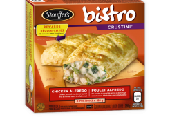 STOUFFERS Bistro Crustini Poulet Alfredo, 2 portions de 128 grammes