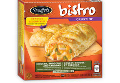 STOUFFER'S BISTRO Crustini Poulet, brocoli et cheddar, 256 grammes.