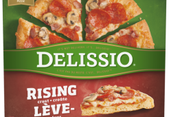 DELISSIO Rising Crust Canadian Pizza, 860 grams.