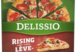 DELISSIO Rising Crust Deluxe Pizza, 888 grammes.