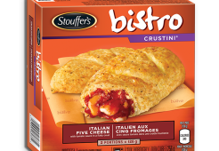 STOUFFER'S BISTRO Crustini Italian Five Cheese, 2x portions de 128 grammes.
