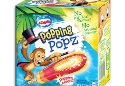 POPPING POPZ Glaces glacées, emballage multiple, 8 x 50 ml